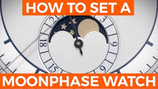 How to Set the Moon Phase on a Watch  Crown amp caliber [upl. by Oz464]