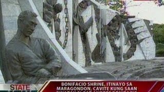 SONA Bonifacio Shrine itinayo sa Maragondon Cavite kung saan pinatay si Gat Andres Bonifacio [upl. by Gar]