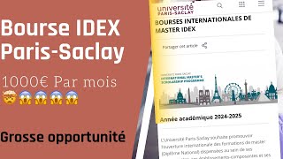 Bourse IDEX Paris Saclay  1000€mois 🤯😱 [upl. by Rourke]