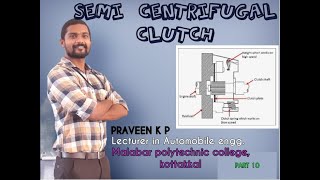 SEMI CENTRIFUGAL CLUTCH  PART 10  MODULE 1  AUTOMOBILE TRANSMISSION  AUTOMOBILE ENGINEERING [upl. by Nageem]