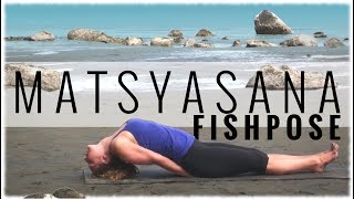 Yoga Pose Fish Pose Matsyasana [upl. by Kermie]