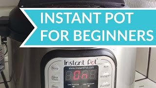 How to Use the Instant Pot  Beginners Guide [upl. by Ysabel]