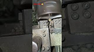 Brass Spindle Scouring Process on a Lathe Machine  howto  industry work  shorts ytshorts [upl. by Lotta]