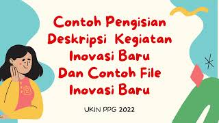 Contoh Deskripsi dan Contoh Karya Inovasi Untuk UKIN PPG [upl. by Anires]