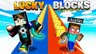 CARRERA CON MI HIJO JUSTIN DE LUCKY BLOCKS  HaroldArtistPlay [upl. by Tabbie]