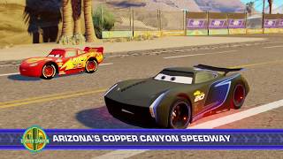 Jackson Storm vs Lightning McQueen Cars 3 Driven to Win [upl. by Itsrik]