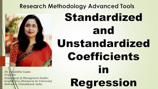 Standardized and Unstandardized Coefficient in Regressionregressionpath analysis [upl. by Shamrao]