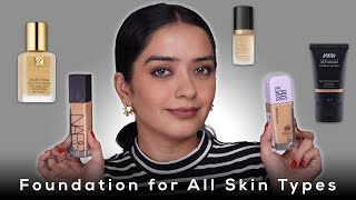 Best Foundations for Oily Dry and Combination Skin Swatches amp Review [upl. by Eecal]