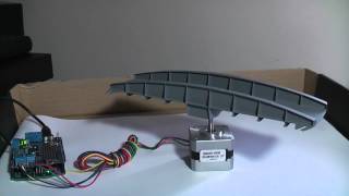 Using a microcontroller and stepper motor to rotate a model railway turntable [upl. by Dolan]