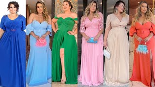 VESTIDOS DE FIESTA 2024 PARA GORDITAS  vestidos de moda tallas grandes 💕 elegantes y sofisticados [upl. by Willard]