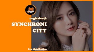 REQUESTED Line Distribution Nogizaka46  Synchronicity [upl. by Nimzzaj]