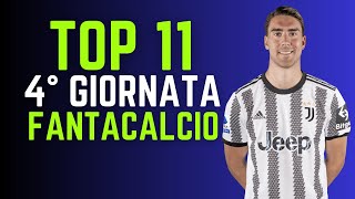 TOP 11 FANTACALCIO 4° GIORNATA Consigli Fantacalcio 202425 [upl. by Sandie]