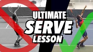 ULTIMATE Serve Tennis Lesson  Accuracy Consistency and Power [upl. by Felic]