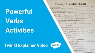 Powerful Verbs Activities [upl. by Hakon600]