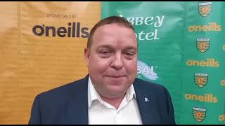 Paul ODonnell of PodTrak at Donegal Jersey launch [upl. by Tengdin]