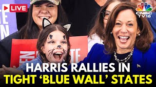 Kamala Harris LIVE Harris Holds Rally in Swing State Wisconsin  US Presidential Elections  N18G [upl. by Yekcor]