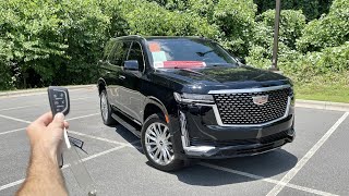 2023 Cadillac Escalade Premium Luxury Start Up Test Drive Walkaround POV and Review [upl. by Holle210]