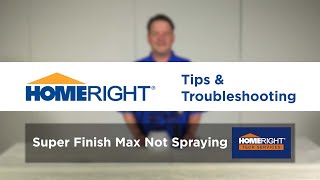 HomeRight Super Finish Max Troubleshooting Sprayer Not Spraying [upl. by Elin]