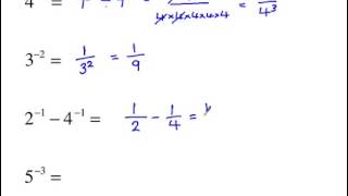 Higher GCSE Maths Negative Indices [upl. by Annairb454]