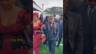 Shatta Wale attended his Godfathers late Mothers Final Funeral Rites shorts [upl. by Idoj]