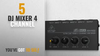 Top 10 Dj Mixer 4 Channel 2018 Behringer Micromix MX400 4Channel Mixer Black [upl. by Wolgast]