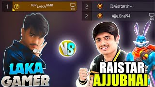 Raistar amp Ajjubhai vs Laka Gamer😱 Ajjubhai amp Raistar Fan Challenge Me 1 vs 2😡 Garena free fire [upl. by Yekram]