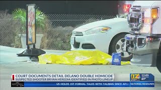 Surveillance video captured double homicide at Delano gas station [upl. by Jenilee]