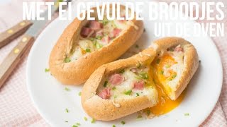 RECEPT Met ei gevulde broodjes  OhMyFoodness [upl. by Stargell]