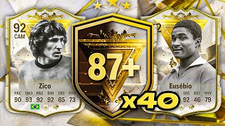 40x 87 BASE OR CENTURIONS ICON PACKS 🥳 FC 24 Ultimate Team [upl. by Gilmore]