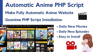 Automatic Anime PHP Script  Make Automatic Anime Website  Fully Automatic Website  Goanime [upl. by Nanji]