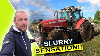 Spreading Slurry Big Tractor Big Wheels Better Machinery Farm Life Alan Clyde  FarmFLiX [upl. by Sutherlan]