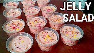 Jelly Salad Dessert  How To Make Jelly Salad Dessert  Jelly Salad Street food [upl. by Dirraj]