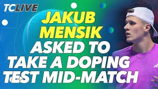 Jakub Mensik Asked To Take Doping Test MidMatch  TC Live [upl. by Atal]