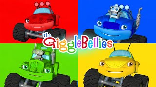 Colors for Kids  Monster Truck Learning Videos for Kids  GiggleBellies [upl. by Ellevart30]