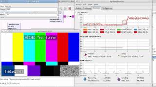 GStreamer  GNU Radio video transmission simulator  first signals [upl. by Adnolohs541]