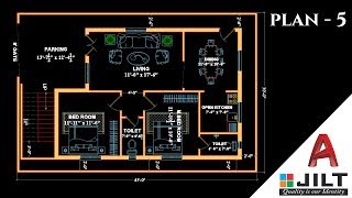 Making a Simple Floor Plan  5 in Autocad 2018 [upl. by Maloy]