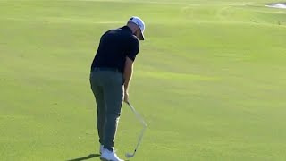 Tyrrell Hatton snaps club in half as Sky Sports commentator goes in on angry golfer [upl. by Anibla]