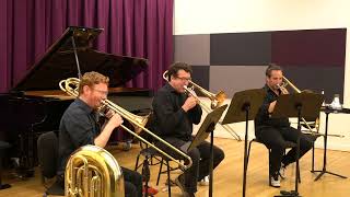 Suite for Three Trombones mvmt 1 by David Mecionis  Skyline Bones New Music Workshop 24 [upl. by Parrnell]