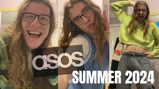 Summer 2024 asos haul and and try on [upl. by Fosdick]