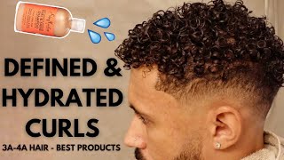 Men’s Curly Hair Routine  Best Products [upl. by Sinnelg]