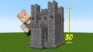 How to Correctly Build a Norman Castle Keep in Minecraft [upl. by Abe]