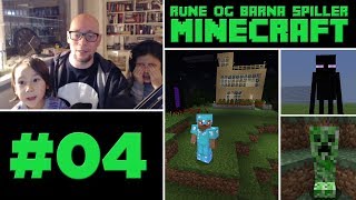 E04 Minecraft med Rune Mika og Sam Vi bygger hus [upl. by Aisac]