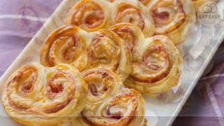 Palmiers jambonfromage FAITESLE [upl. by Nosecyrb]