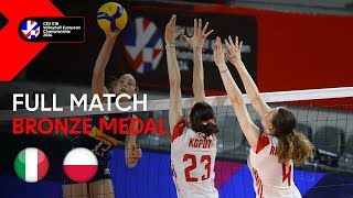 Full Match  Italy vs Poland  CEV U18 Volleyball European Championship 2024  Bronze Medal W [upl. by Grand]