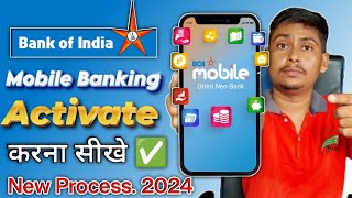 bank of india mobile banking  How to Register Bank of India mobile banking  Boi Mobile banking [upl. by Uzzi549]