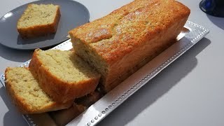 CAKE à la banane bien moelleux on 5 MIN  Perfectly moist BANANA BREAD 5 MIN [upl. by Mckenzie530]