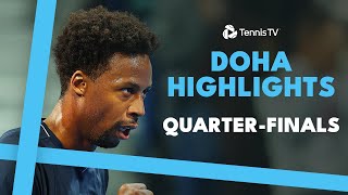 Rublev vs Mensik Monfils amp Humbert Bublik Khachanov Feature  Doha 2024 QuarterFinals Highlights [upl. by Rickie59]