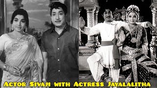 Actor Sivaji Ganesan with Actress Jayalalitha rare pics [upl. by Enyawed]