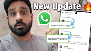 Whatsapp new update  Whatsapp online settings  Whatsapp online status kaise dekhe 🔥 [upl. by Aikam]