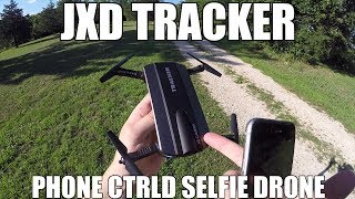 JXD 523 Tracker Mini Selfie Drone [upl. by Killam398]